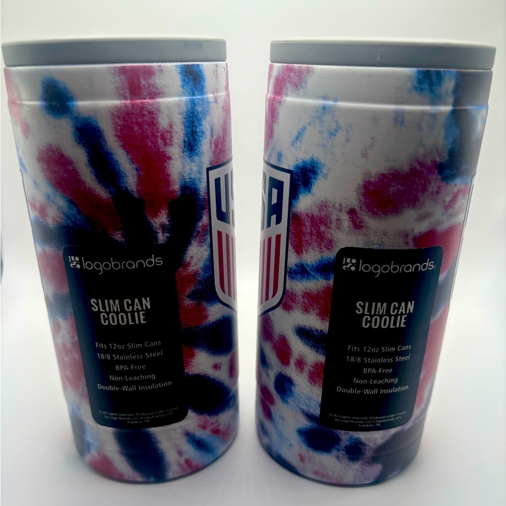 US NATIONAL TEAM 12oz TIE DIE SLIM CAN COOLIE